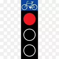 交通灯自行车道路交通标志-交通灯