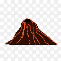 火山象素艺术岩浆-火山
