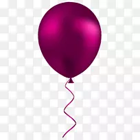 气球粉红剪贴画-粉红色气球
