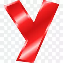 字母y字母表-红色x