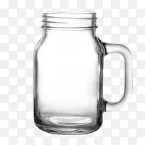 梅森罐杯玻璃手柄-梅森罐