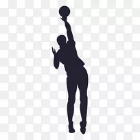 篮球运动员轮廓运动-篮球运动员