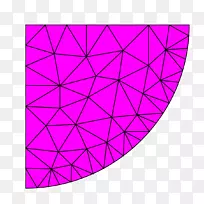 三角形非结构化网格生成多边形网格欧式空间网格