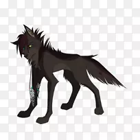 黑狼狗夹艺术乌鸦