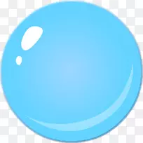 圆蓝剪贴画-水滴