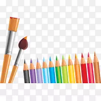 彩色铅笔学校-媒体绘图-铅笔