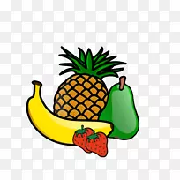 菠萝剪贴画-热带水果