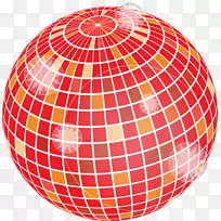 圆球线点图案-迪斯科球