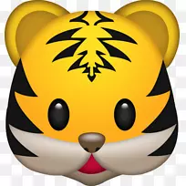 Tigeremojipedia iphone贴纸-狮子脸