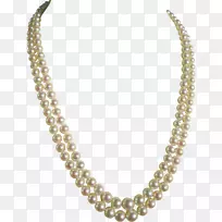 耳环，项链，珠宝魅力，吊坠，珍珠-珍珠