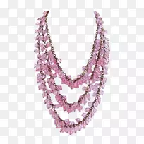 珠宝紫丁香项链紫晶紫罗兰项链