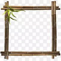竹材摄影画框-免费剪贴画-竹子