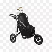 高尔夫球杆、高尔夫球车、手推车、球童、婴儿车