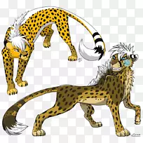 猎豹狮子猫科剪贴画-猎豹