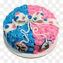 生日蛋糕糖霜和糖霜烘焙店-粉红蛋糕