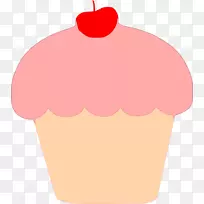 蛋糕糖霜巧克力蛋糕生日蛋糕剪贴画-粉红蛋糕