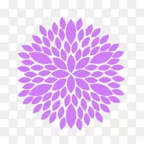 墙上贴纸贴花剪贴画.紫色花