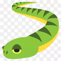 表情符号蛇贴t恤手机.蛇