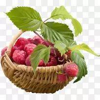 覆盆子果草莓食品-水果篮