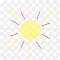 绘制阳光剪贴画-太阳射线