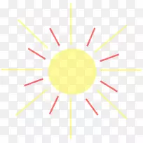 绘制阳光剪贴画-太阳射线