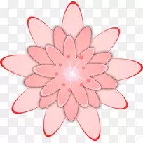 粉红花夹艺术-大丽花