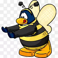 大黄蜂俱乐部企鹅昆虫剪贴画-蜜蜂