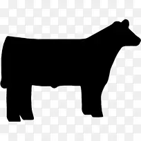 肉牛、安格斯牛、羊、家畜表演剪贴画-牛