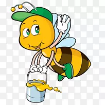 蜂王下载剪贴画-蜜蜂