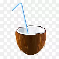 鸡尾酒汁椰子水夹艺术.鸡尾酒