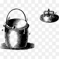 盖压蒸煮蒸馏器夹艺术烹饪锅