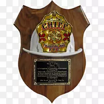 消防队员头盔纪念牌匾-消防队员