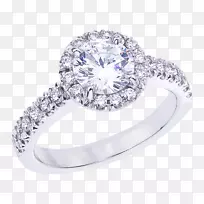 珠宝结婚戒指银宝石订婚戒指