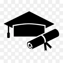 硕士研究生学位计算机图标-毕业礼服