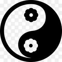 阴阳电脑图标符号阴阳