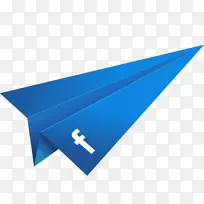 飞机facebook折纸电脑图标纸折纸