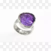 紫水晶宝石首饰耳环.紫水晶