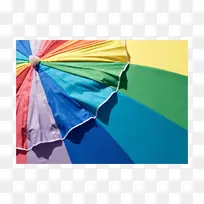绿松石三角线沙滩伞