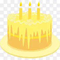 生日蛋糕，糖霜，玉米饼-生日蛋糕