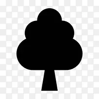 棉花糖果电脑图标树符号剪贴画橡树