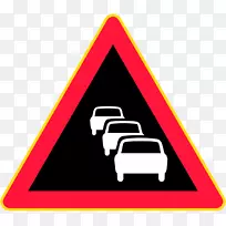 芬兰道路交通拥堵警告标志-芬兰