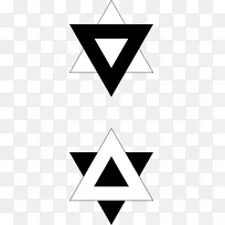 阴阳符号瓦克纳特三角我清阴阳