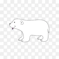 北极熊猫夹艺术-北极熊