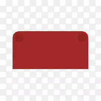桌布餐巾红色普拉托长方形沙发