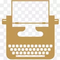 电脑图标打字机剪贴画打字机