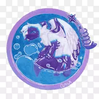 紫钴蓝紫海洋-海啸