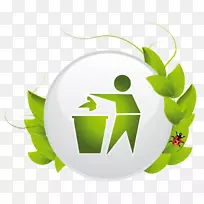 计算机图标环保自然环境回收利用