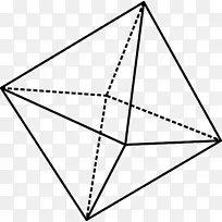 八面体数学八面体分子几何剪贴画几何形状