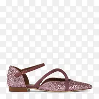 鞋类凉鞋紫色洋红色粉红色闪光