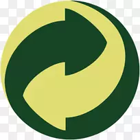 绿色点回收标志塞浦路斯组织-材料